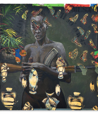 artwork of Hassan Musa part of the I Love You with My Ak-47 series