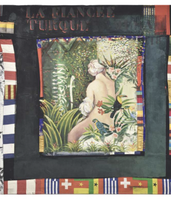 oeuvre d'Hassan Musa exposé à la galerie Maïa Muller dans le cadre de l'exposition STEAL LIFES